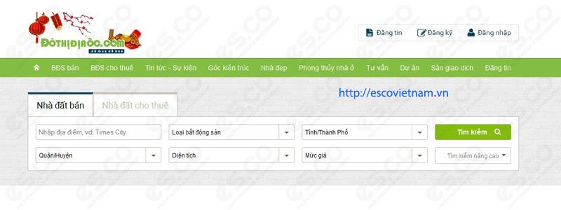 thiet ke website bat dong san    dothidiaoc com