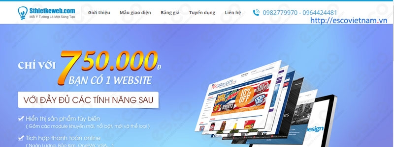 thiet ke website gian hang sthietkeweb com