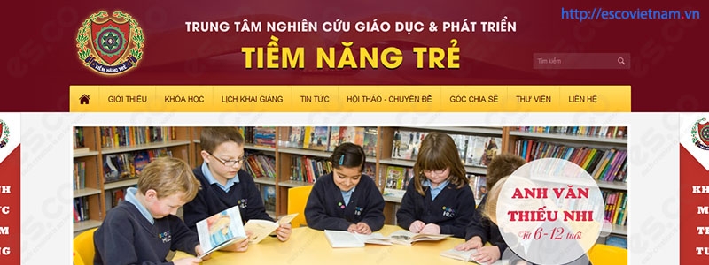 thiet ke website giao duc khaimotritue edu vn