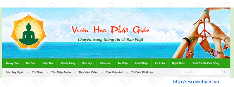 thiet ke website tin tuc phat giao vuonhoaphatgiao com